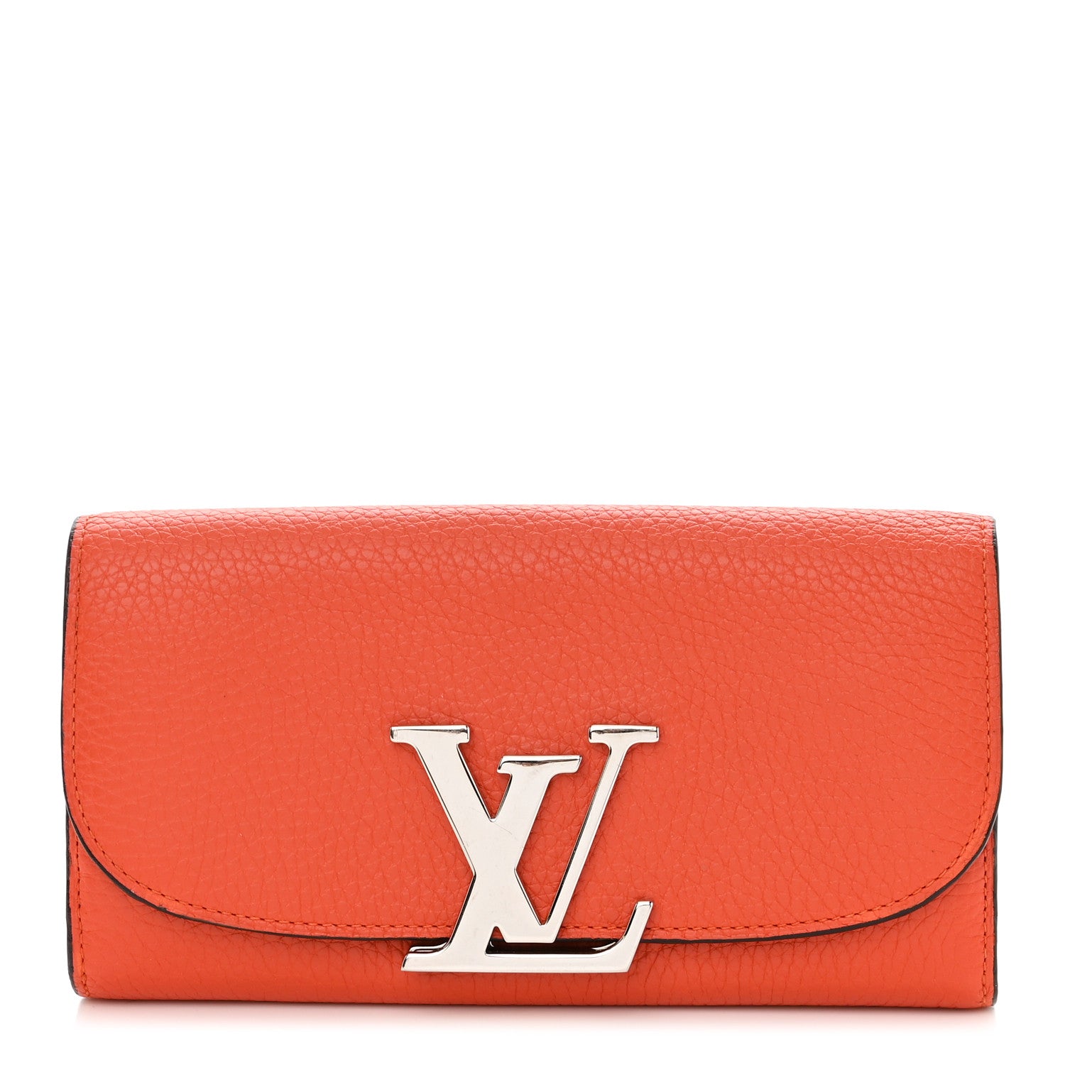 Louis Vuitton Taurillon Vivienne LV Long Wallet Clementine 1 of 9