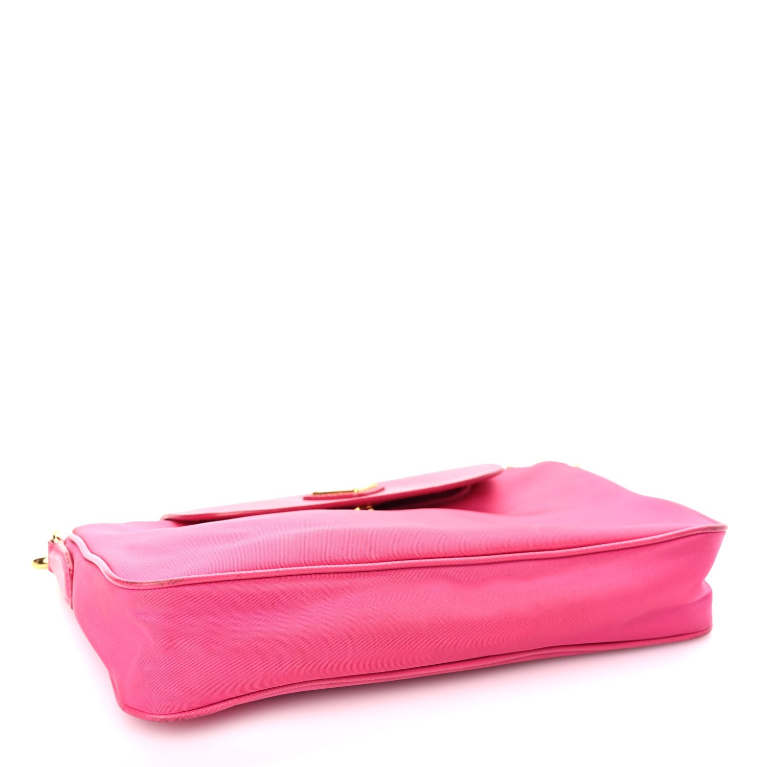 Prada Tessuto Nylon Saffiano Crossbody Bag Fuxia 3 of 8