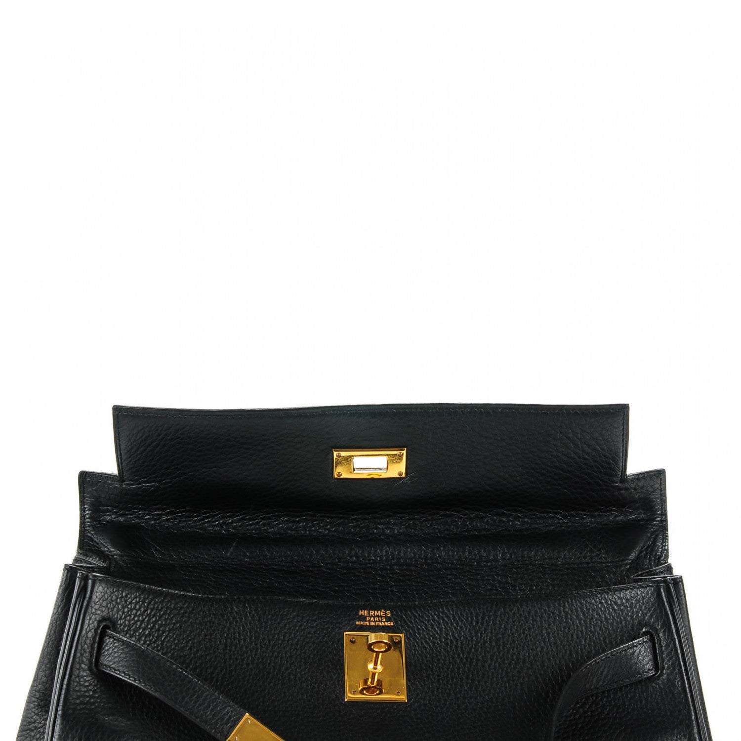Hermes Taurillon Clemence Kelly Retourne 32 Black 12 of 22