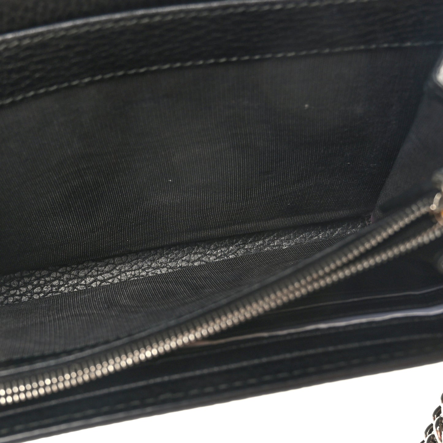 Calfskin Mini Dionysus Chain Wallet Black