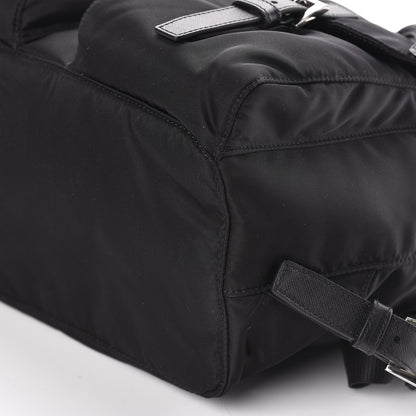 Prada Tessuto Nylon Saffiano Medium Backpack Black 8 of 9
