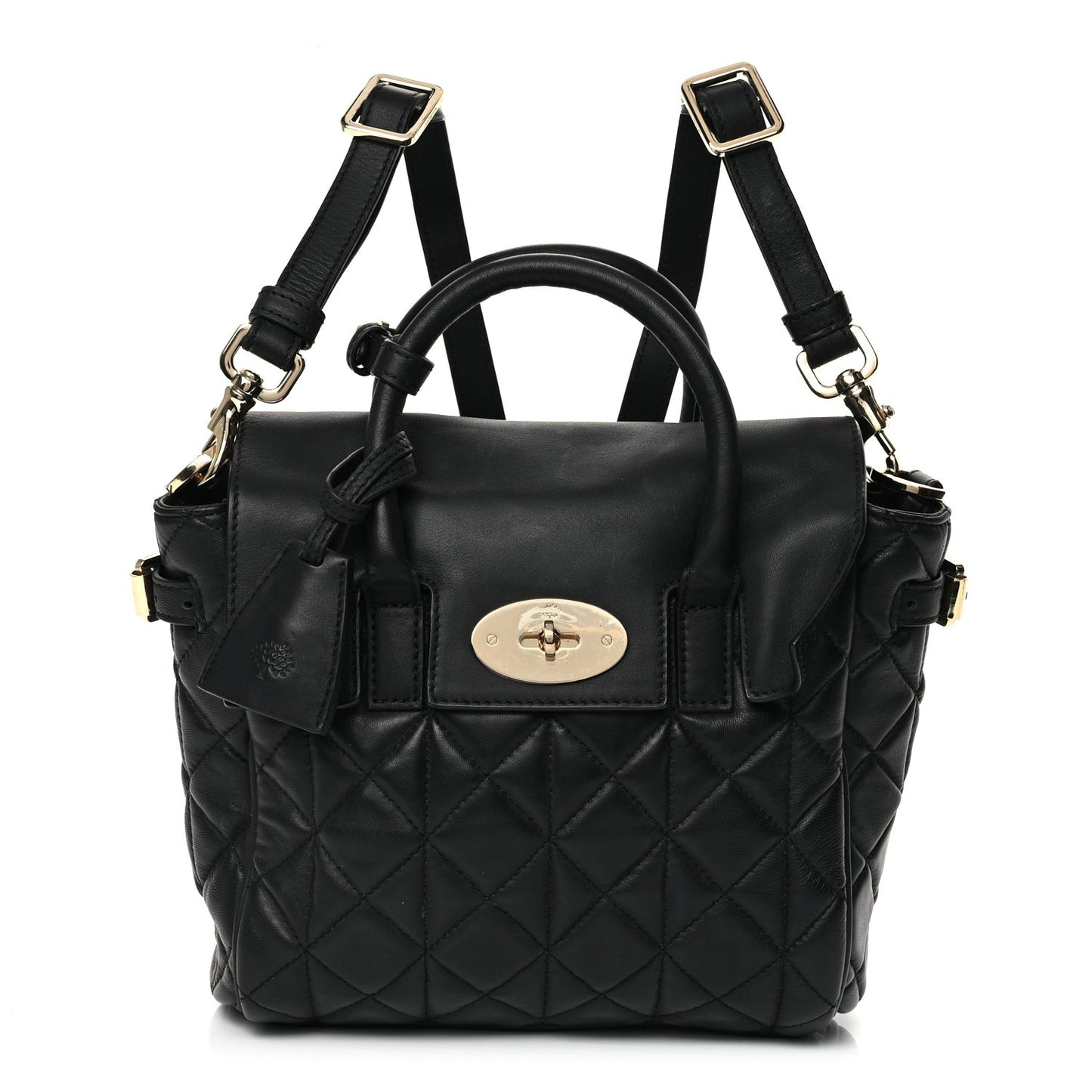 Nappa Quilted Mini Cara Delevingne Convertible Bag Black