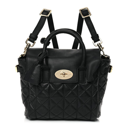 Mulberry Nappa Quilted Mini Cara Delevingne Convertible Bag Black 1 of 10