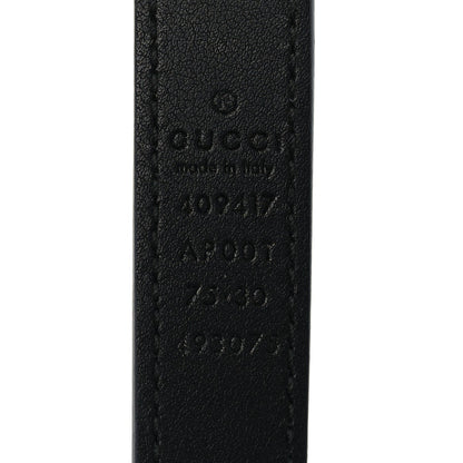 Gucci Calfskin Double G 20mm Belt 75 30  Black 5 of 5