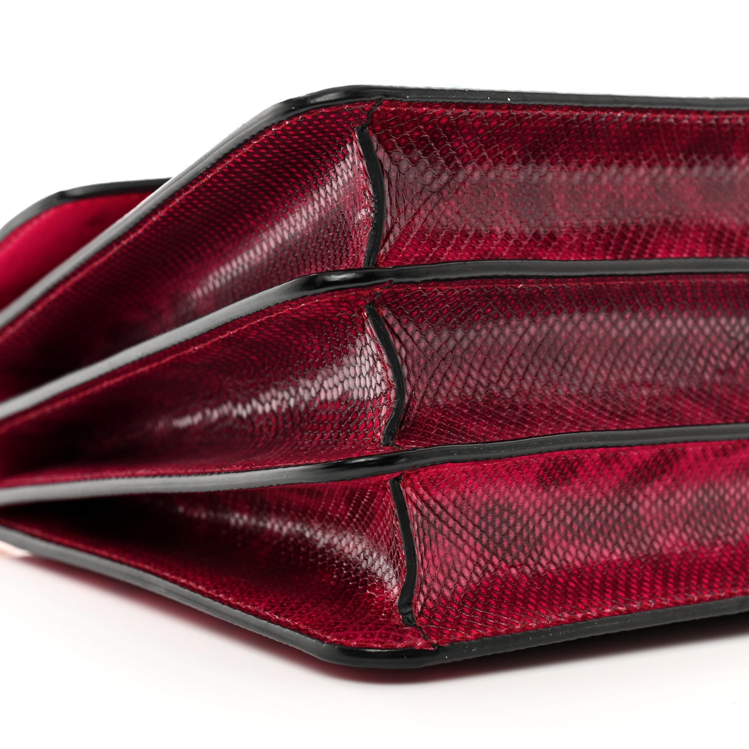 Bulgari Shiny Karung Serpenti Forever Top Handle Red 8 of 12