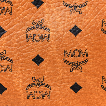 MCM Visetos Medium Liz Reversible Shopper Tote Cognac 19 of 20