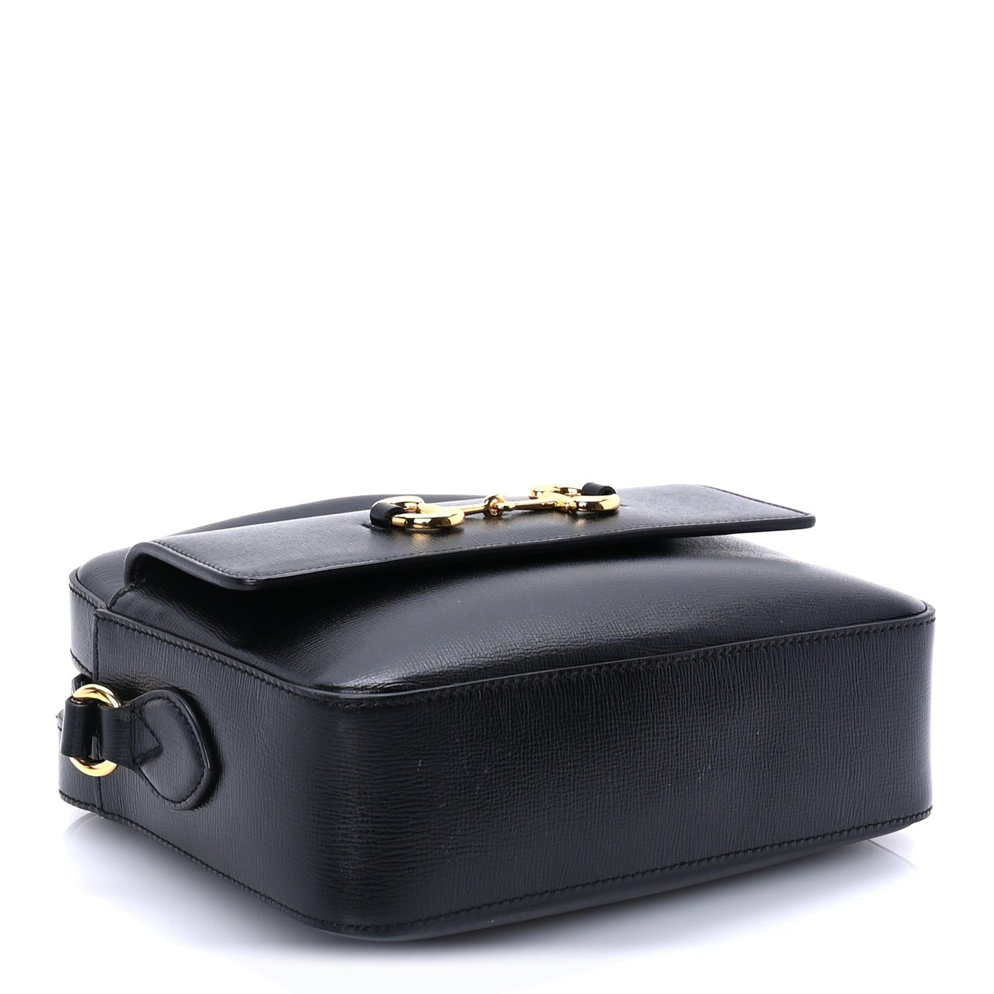 Azalea Calfskin Small Horsebit 1955 Shoulder Bag  Black