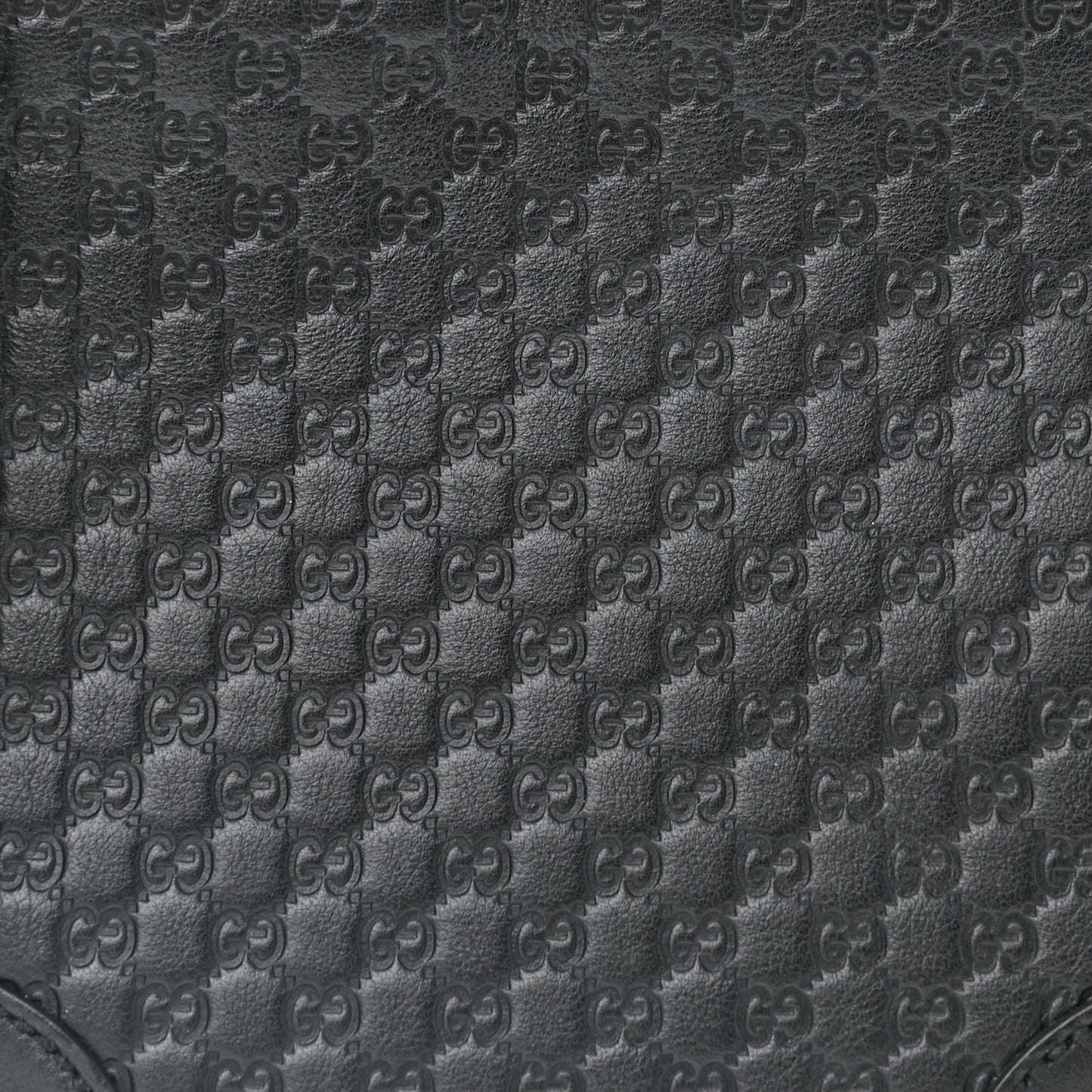 Microguccissima Mini Bree Messenger Bag Black