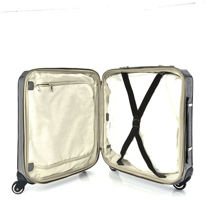 Gucci Monogram Jumbo GG Textured Dollar Calfskin Small Carry On Trolley Grey 4 of 8