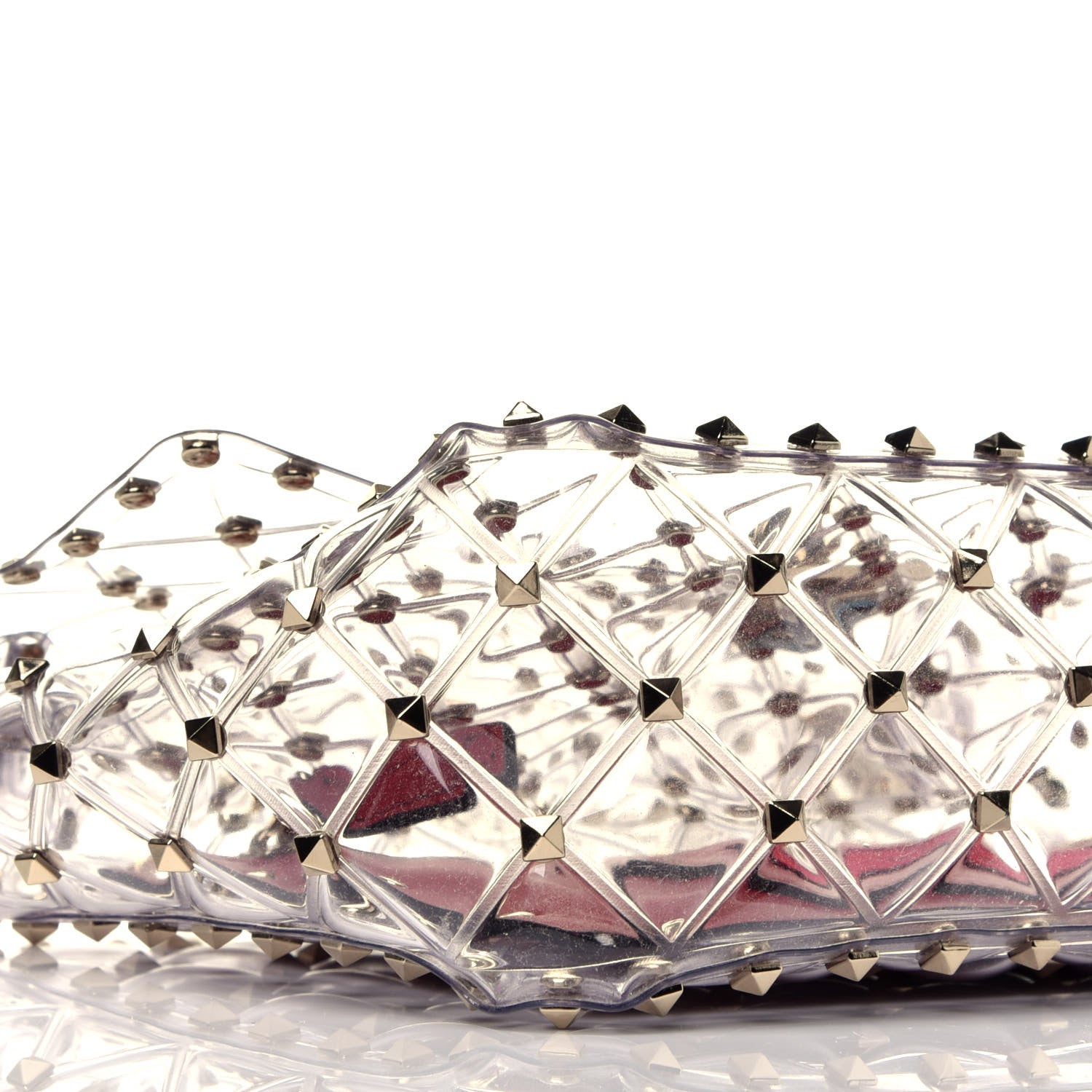 Valentino Garavani PVC Medium Rockstud Spike Shoulder Bag 8 of 9