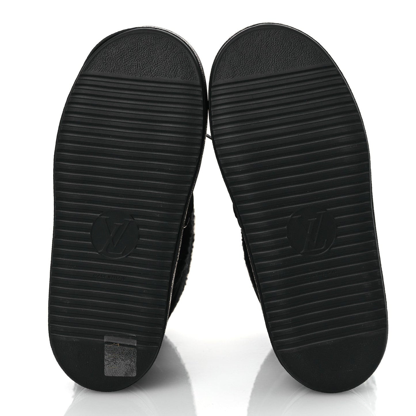 Suede Shearling Polar Flat Half Boots Black