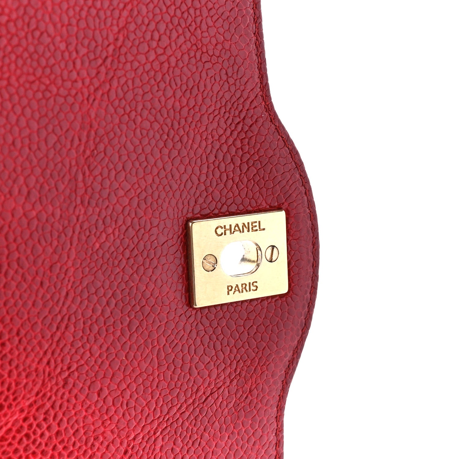 Chanel Crumpled Grained Calfskin Quilted Large Two Tone Flap Bag Red 6 of 13