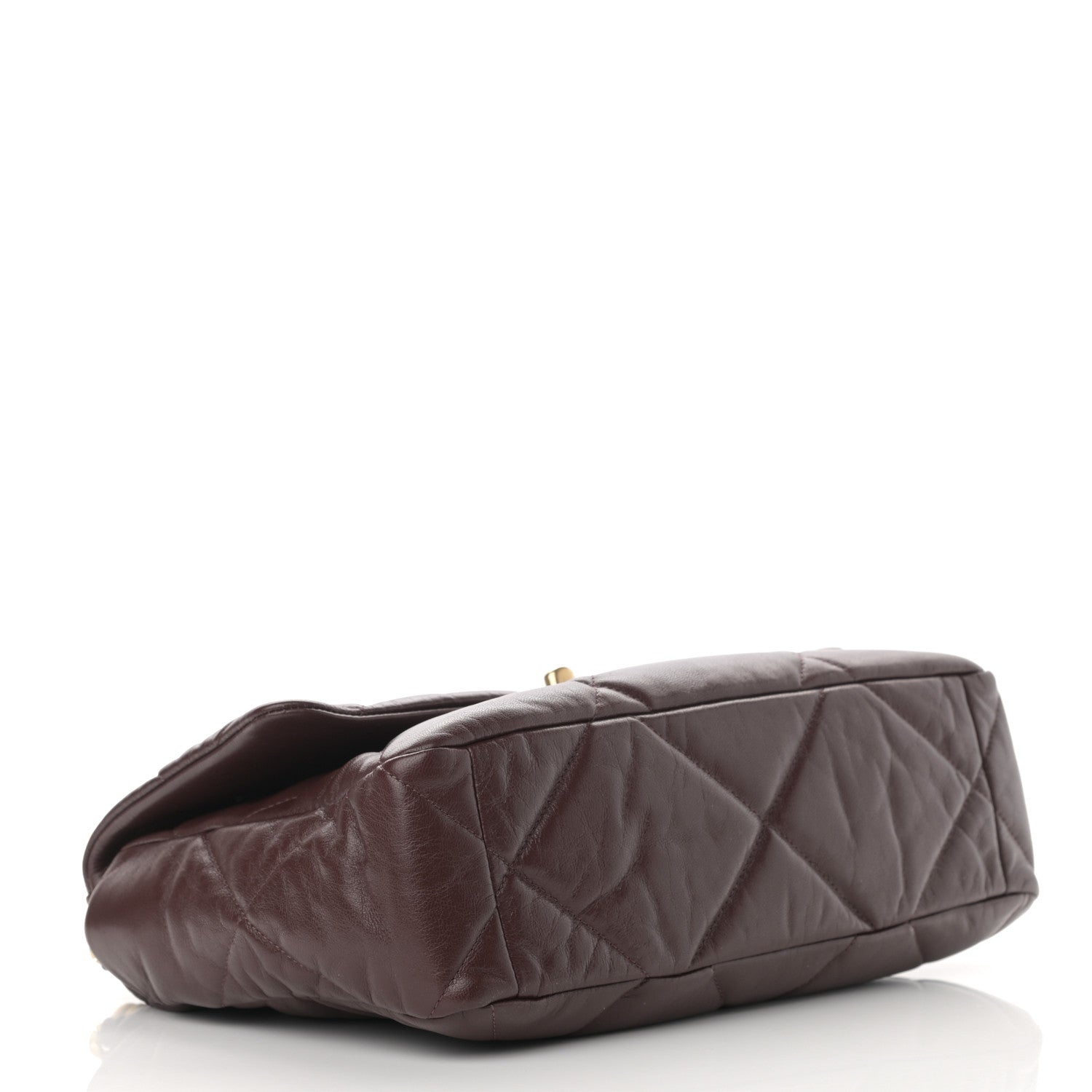 Chanel Lambskin Quilted Large Chanel 19 Flap Dark Brown 4 of 12