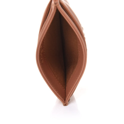 Chanel Lambskin Quilted Chanel 19 Card Holder Brown 5 of 9