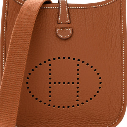 Hermes Taurillon Clemence Evelyne TPM Gold 8 of 11