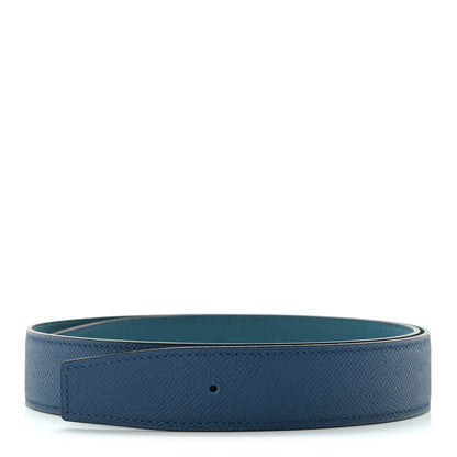 Hermes Epsom 32mm Belt Strap 75 Deep Blue Vert Bosphore 1 of 4