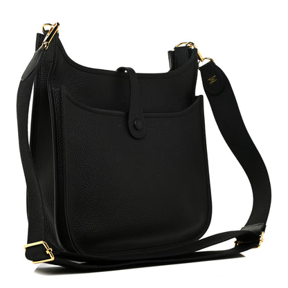 Hermes Taurillon Clemence Evelyne III PM Black 3 of 11