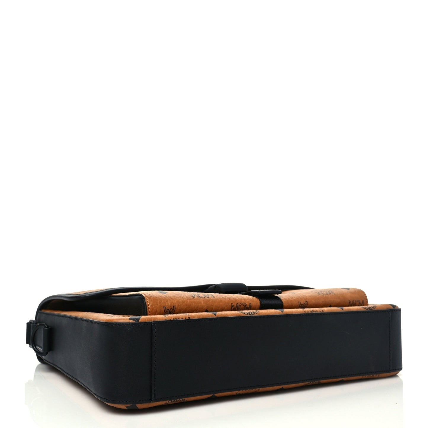 Visetos Medium Klassik Messenger Bag Cognac Black