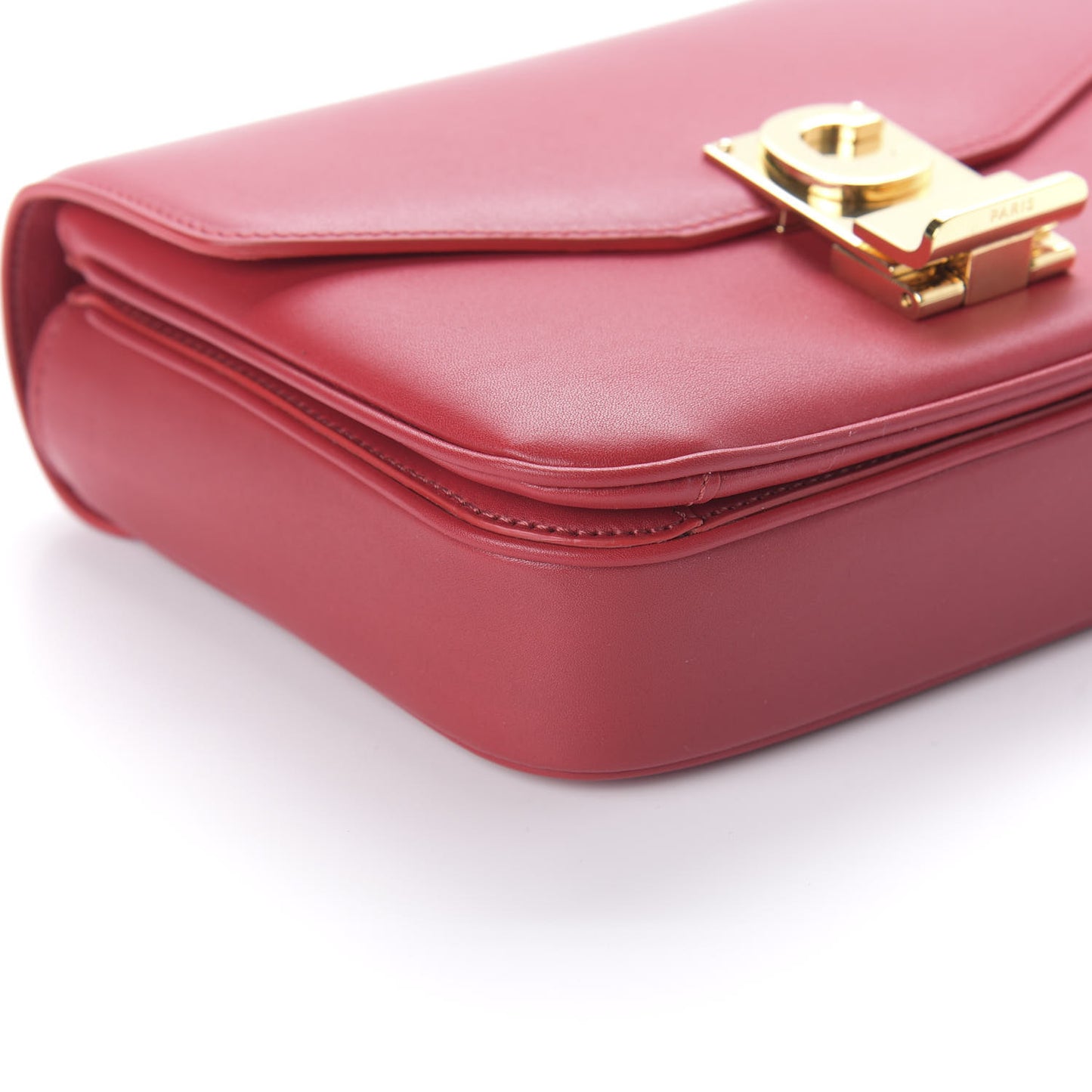 Shiny Calfskin Small C Bag Red