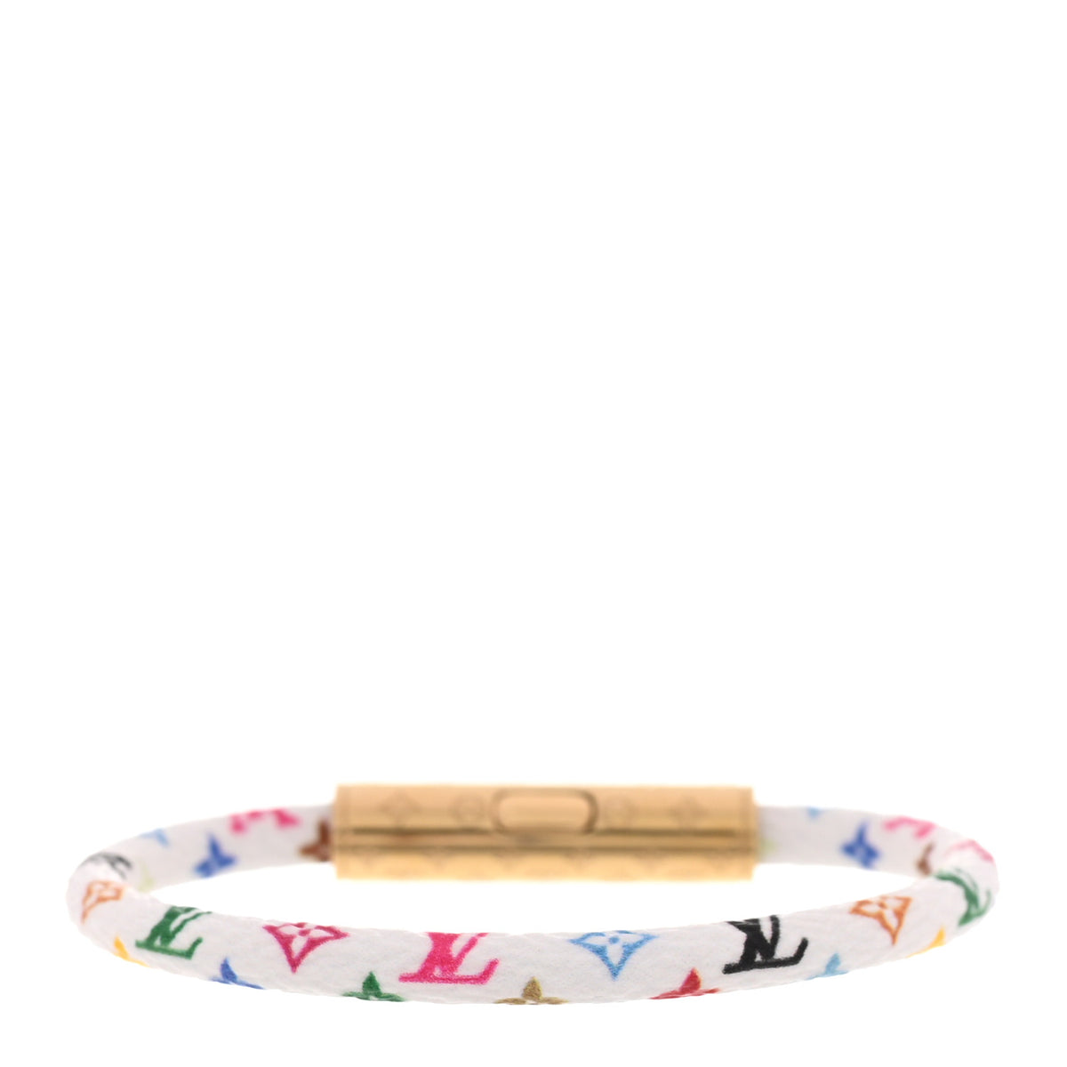 Louis Vuitton LV x TM Monogram Multicolor LV Confidential Bracelet 17 White 2 of 5