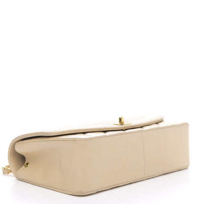 Chanel Lambskin Quilted Medium Single Flap Beige 4 of 17