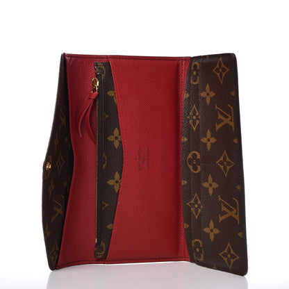 Louis Vuitton Monogram Josephine Wallet Red 8 of 9