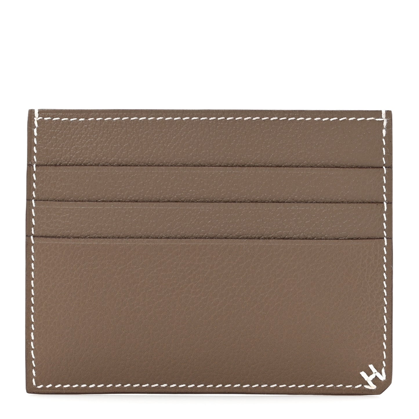 Evercolor H Sellier Card Holder Etoupe