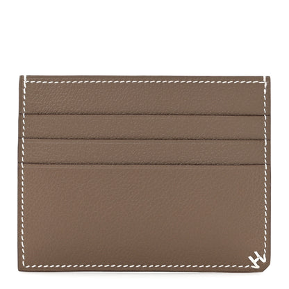 Hermes Evercolor H Sellier Card Holder Etoupe 1 of 8