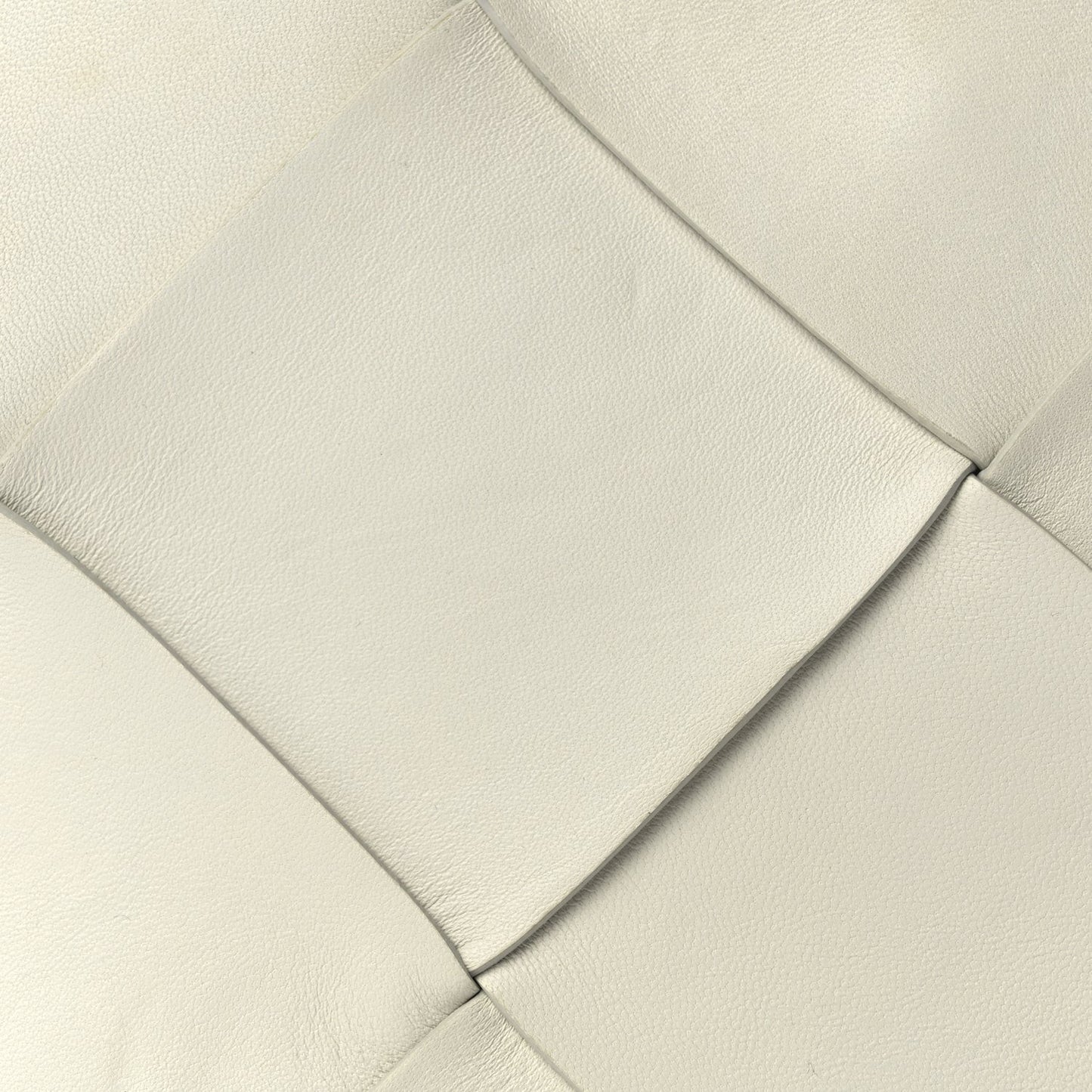 Nappa Maxi Blown Up Intrecciato Pouch Clutch  Optic White