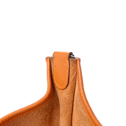 Hermes Taurillon Clemence Evelyne III PM Orange 11 of 12