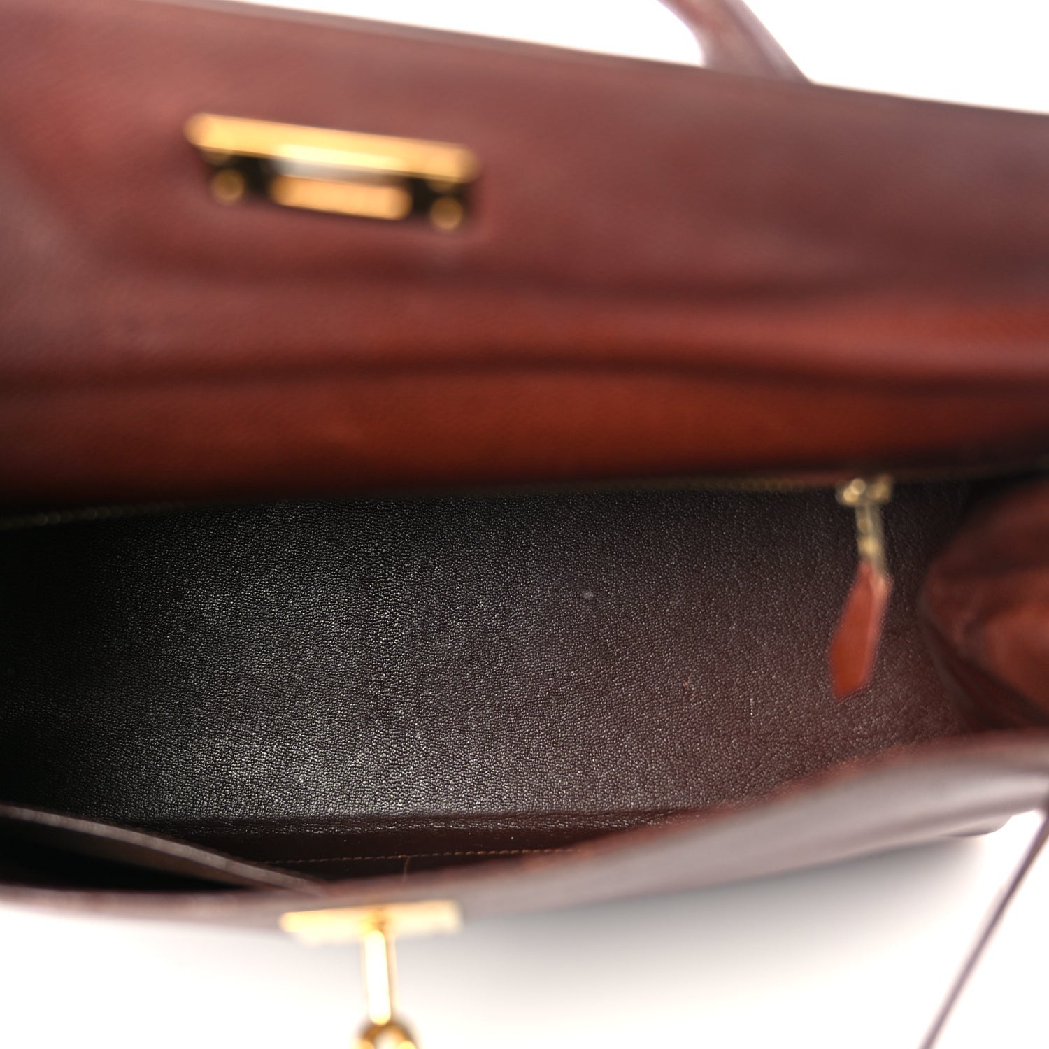 Hermes Courchevel Kelly Retourne 32 Chocolate 4 of 13