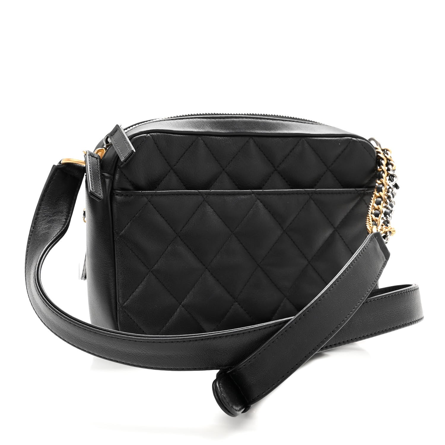 Chanel Calfskin Quilted Small Camera Case Black 3 of 10