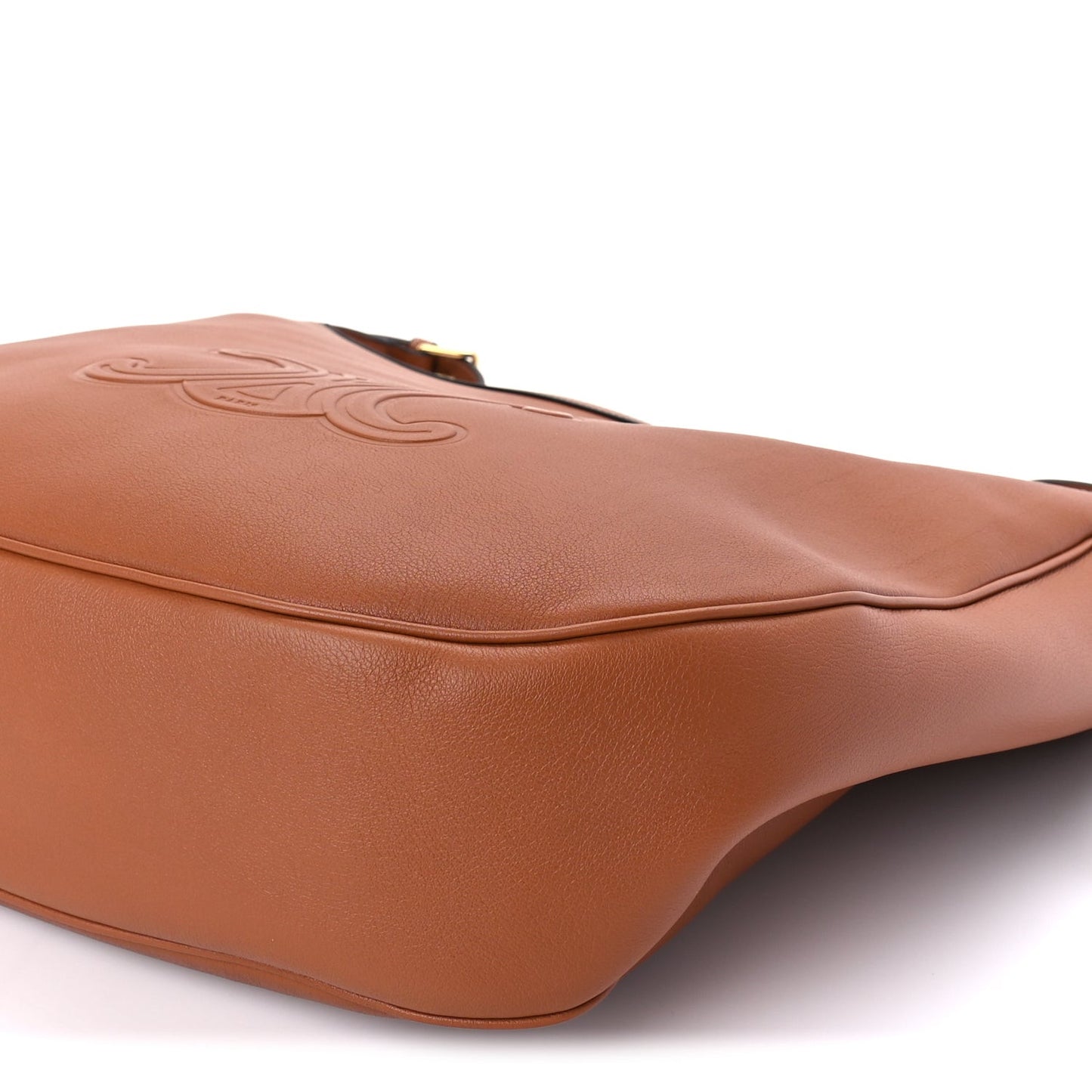 Supple Calfskin Large Triomphe Heloise Shoulder Bag  Tan