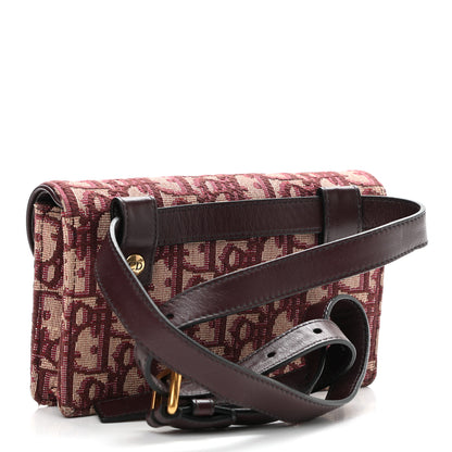 Christian Dior Oblique Saddle Belt Bag Bordeaux 3 of 10