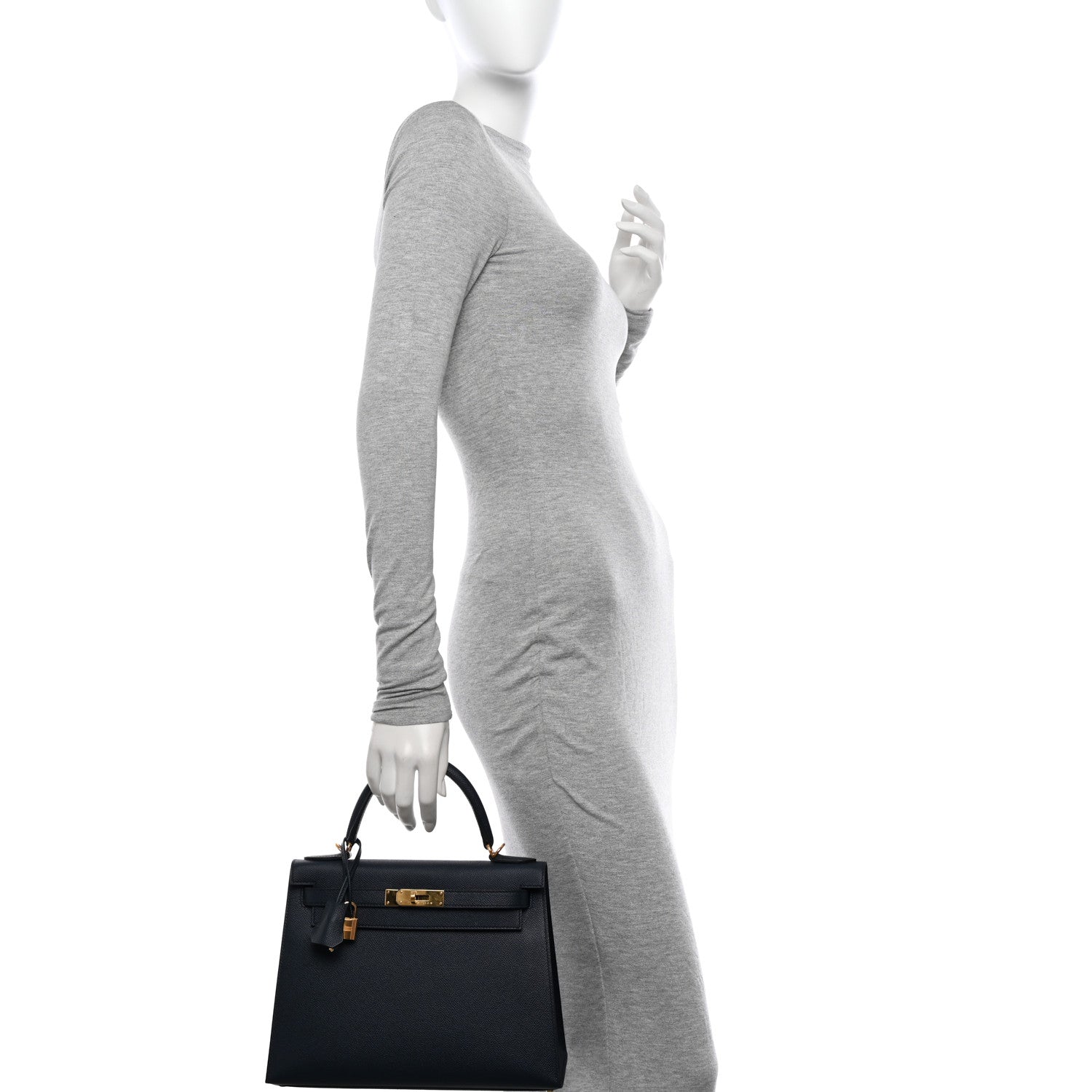 Hermes Epsom Kelly Sellier 28 Bleu Indigo 2 of 14