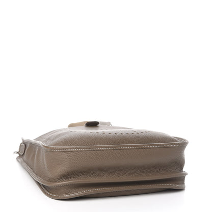 Hermes Taurillon Clemence Evelyne III PM Etoupe 4 of 12