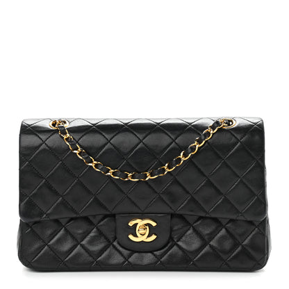 Chanel Lambskin Quilted Medium Double Flap Black 1 of 15