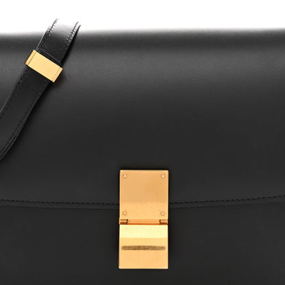 Celine Box Calfskin Medium Classic Box Flap Bag Black 9 of 14