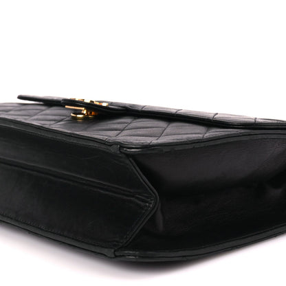 Chanel Lambskin Quilted Medium Single Flap Black 9 of 9
