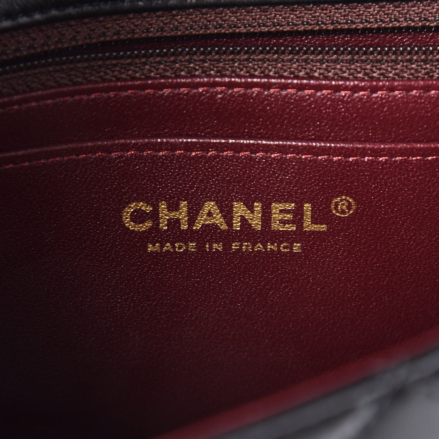 Lambskin Quilted Mini Rectangular Flap Black