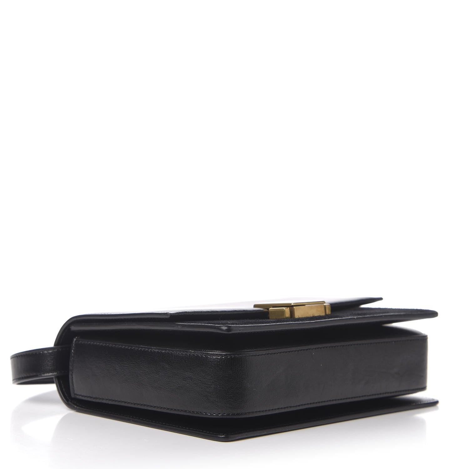 Saint Laurent Smooth Calfskin Suede Medium Bellechasse Black 4 of 10