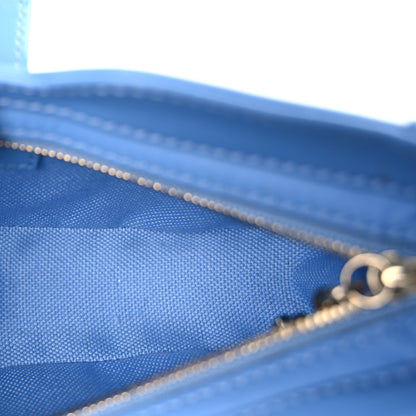 Gucci Calfskin Monogram Mini Moon Side Shoulder Bag Blue 4 of 8