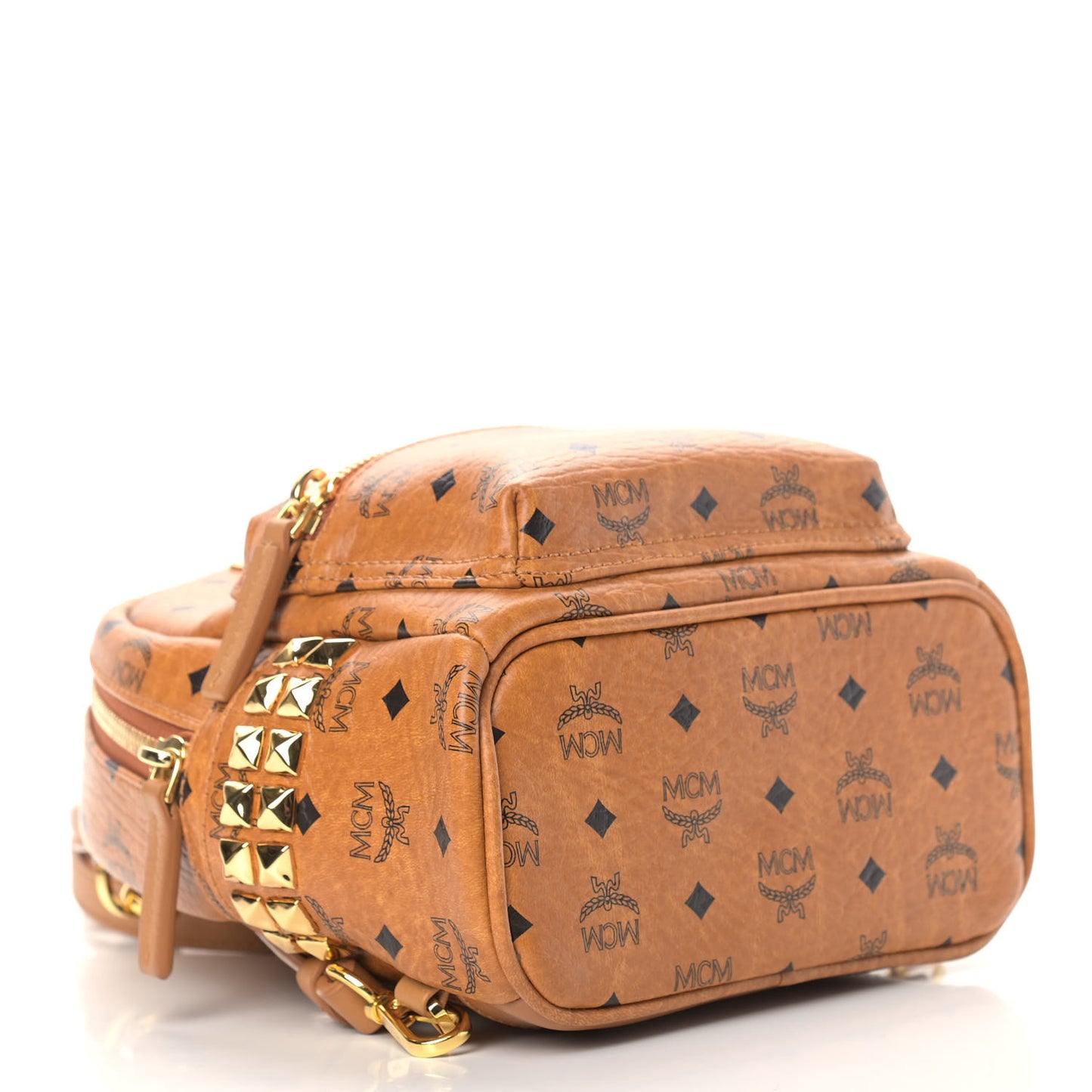 Visetos Side Stud Mini Stark Backpack Cognac