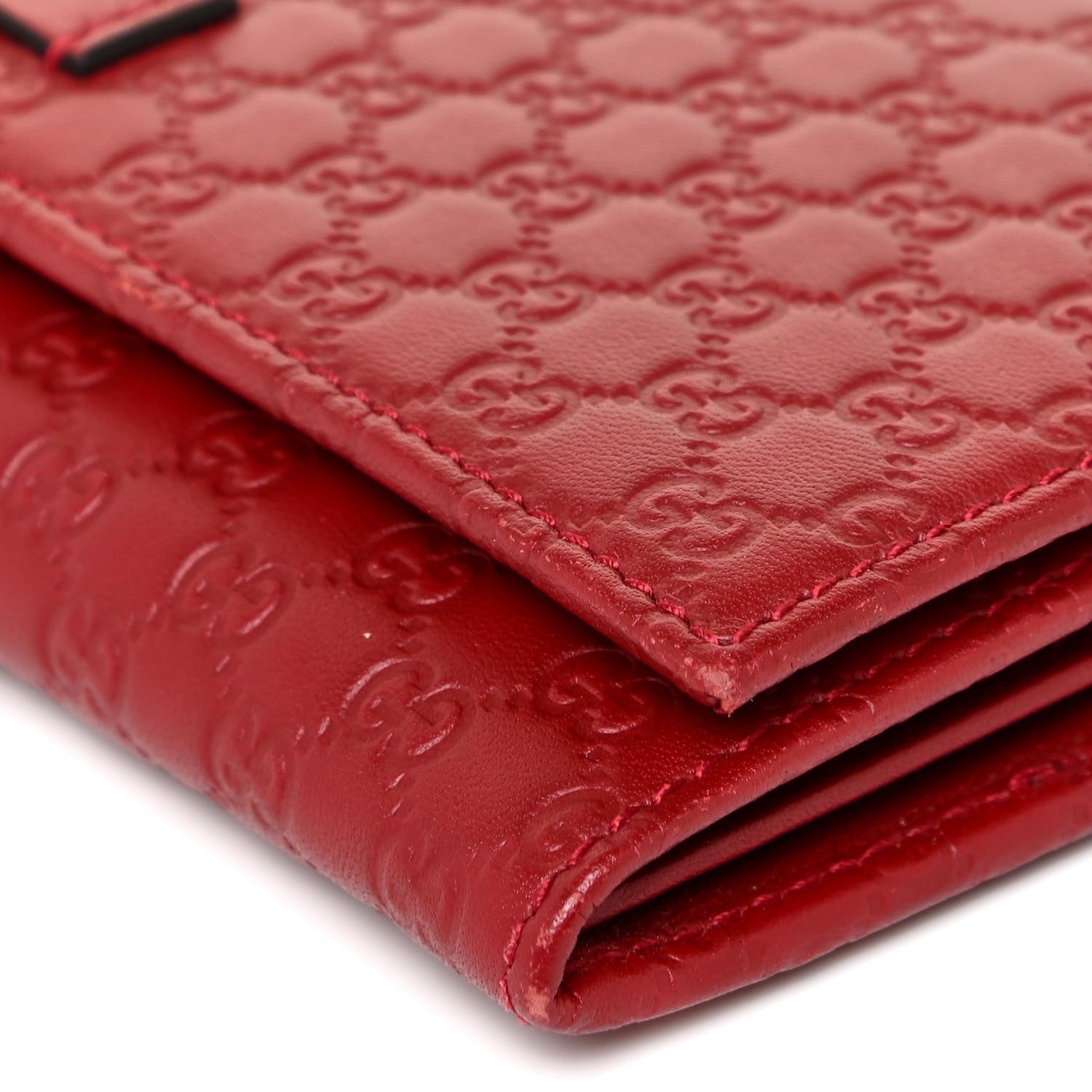 Gucci Soft Microguccissima Continental Wallet Red 10 of 11