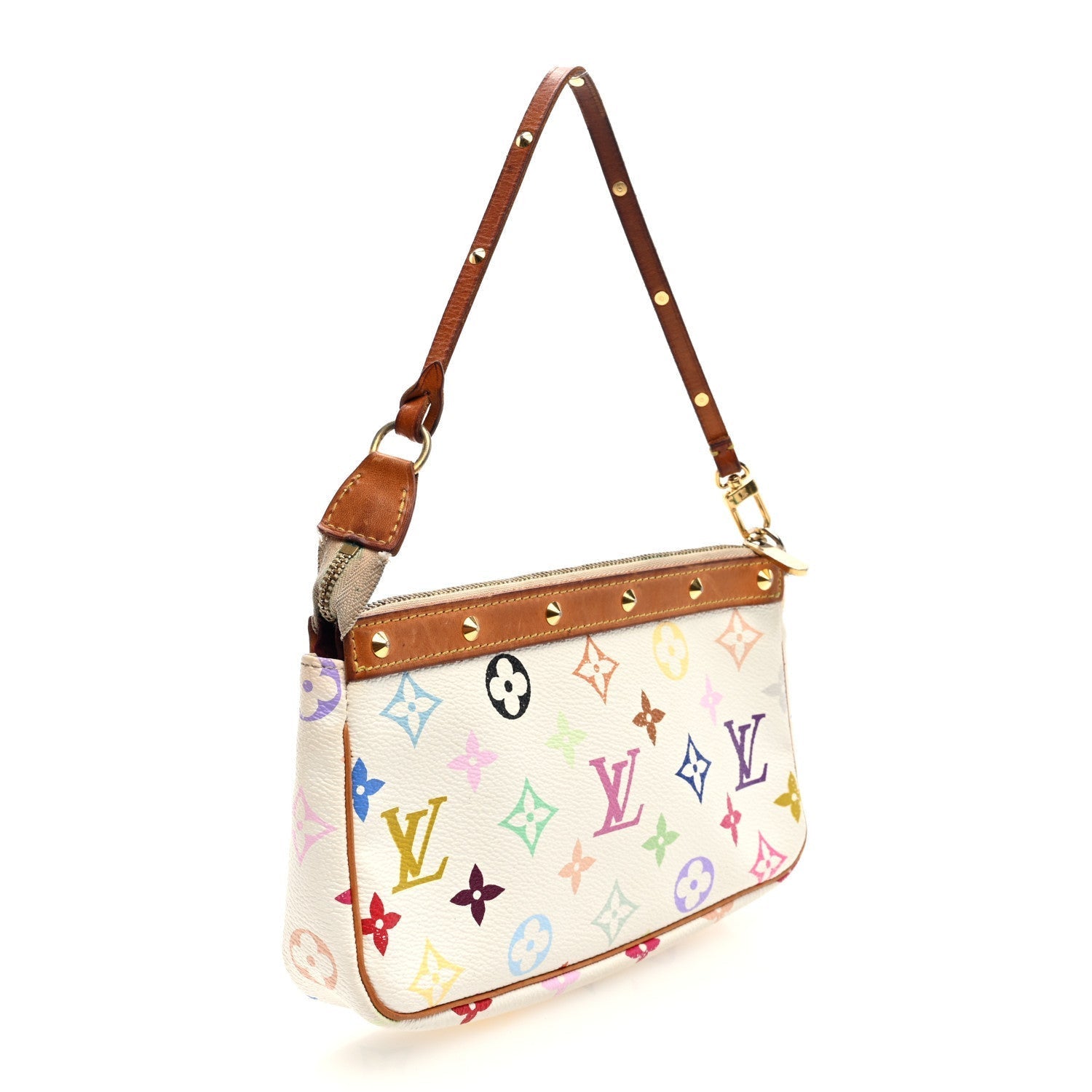 Louis Vuitton Monogram Pochette Accessories White 3 of 7