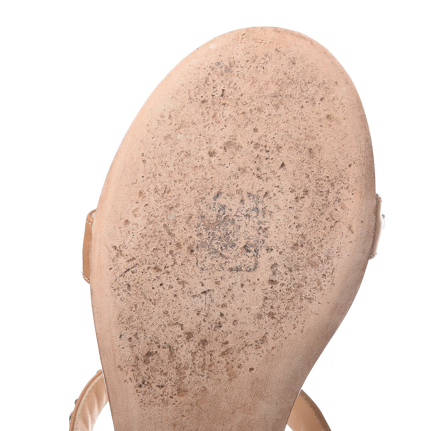 Chanel Calfskin Chain CC Sandals 40.5 Beige 13 of 17