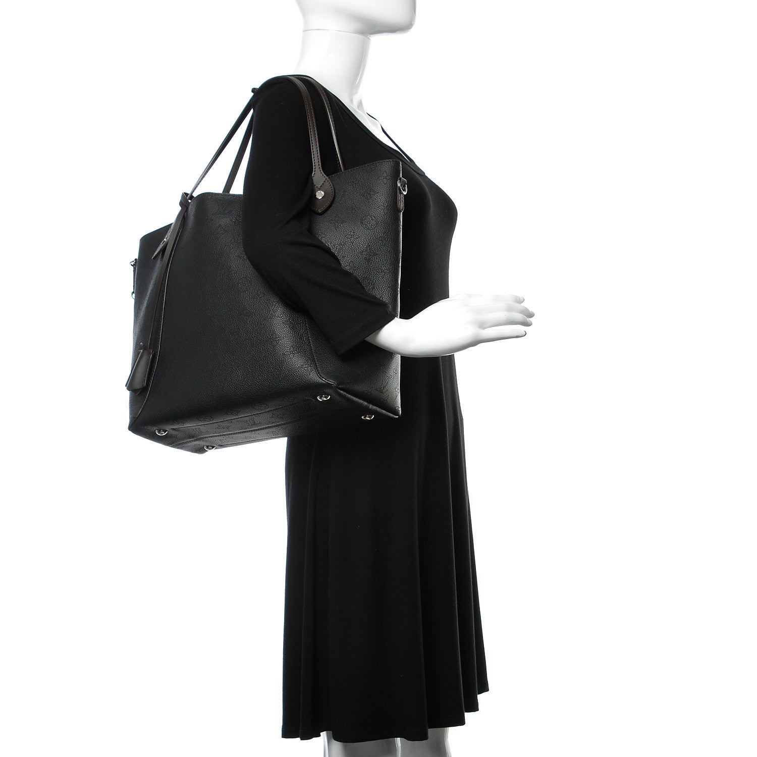 Louis Vuitton Mahina Hina MM Black 2 of 12