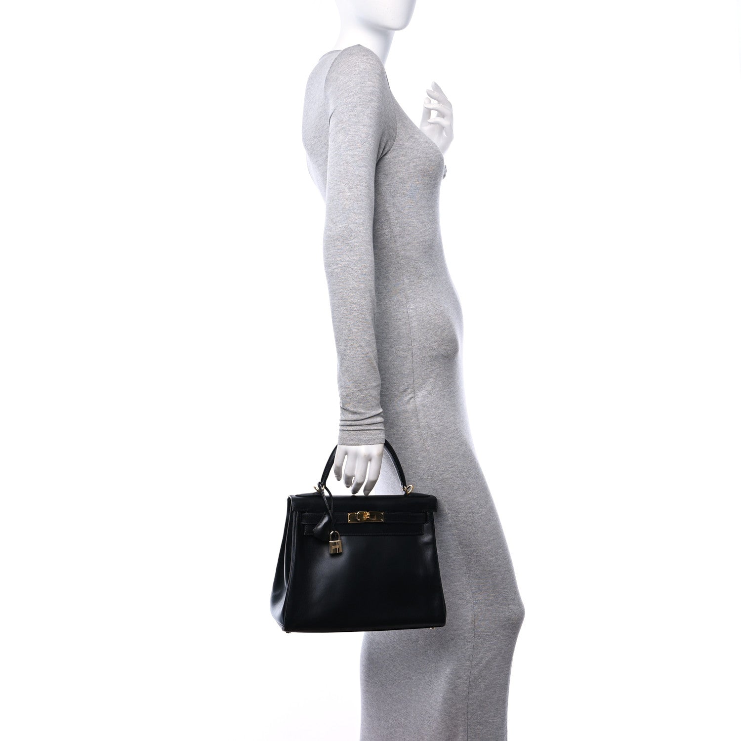 Hermes Box Kelly Retourne 28 Black 3 of 18