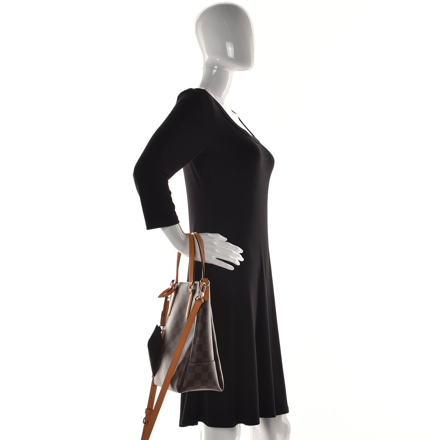 Damier Ebene Belmont PM Safran