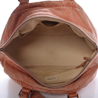 Chanel Lambskin Cloudy Bundle Bowler Orange 5 of 24